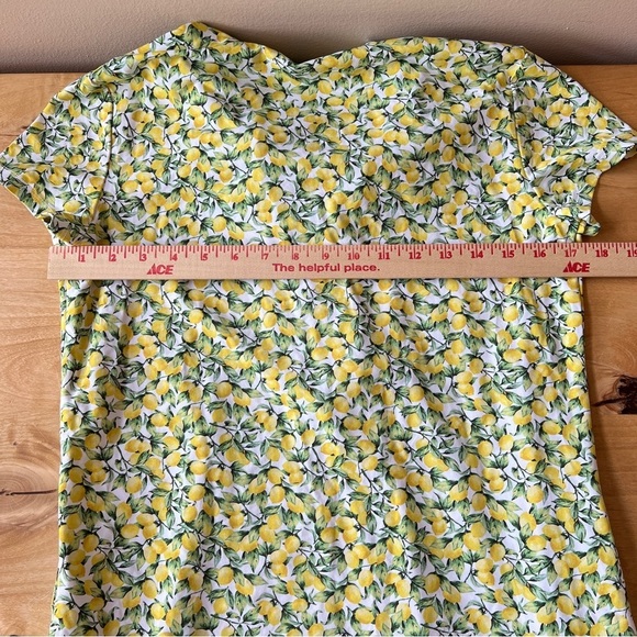J MCLAUGHLIN YANNA DRESS S CATALINA CLOTH LEMON PRINT 1/4 ZIP POLO SUMMER NWOT - Picture 8 of 12